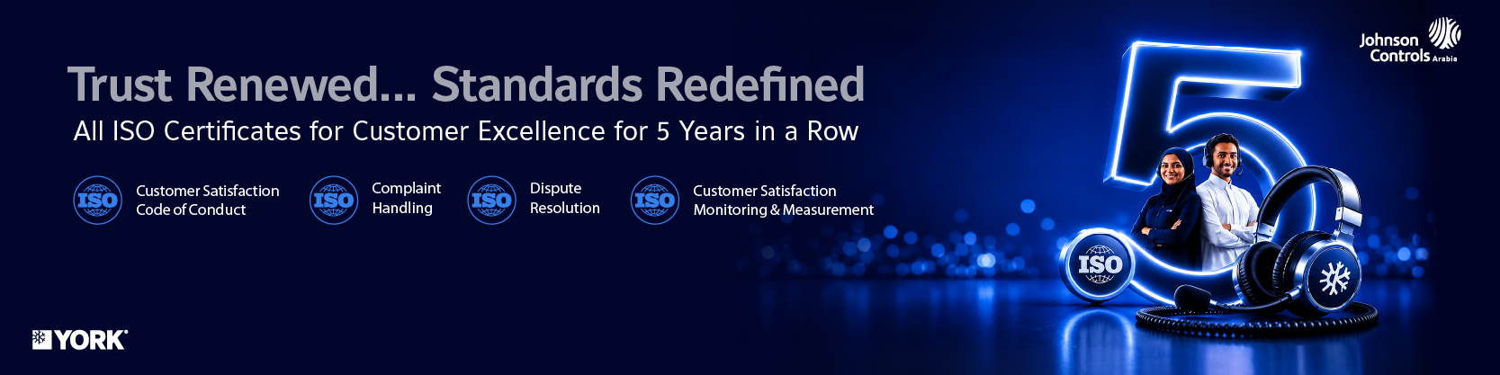 5 time ISO Best Customer Service Award Winner Johnson Controls Arabia
