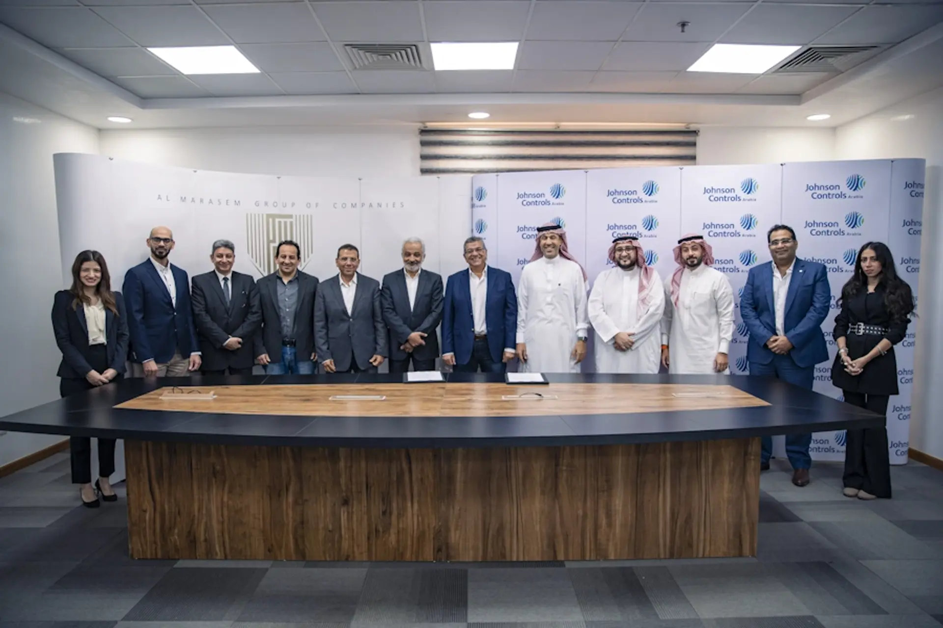 Johnson Controls Arabia signing a cooperation agreement with Al Marasem International for Development