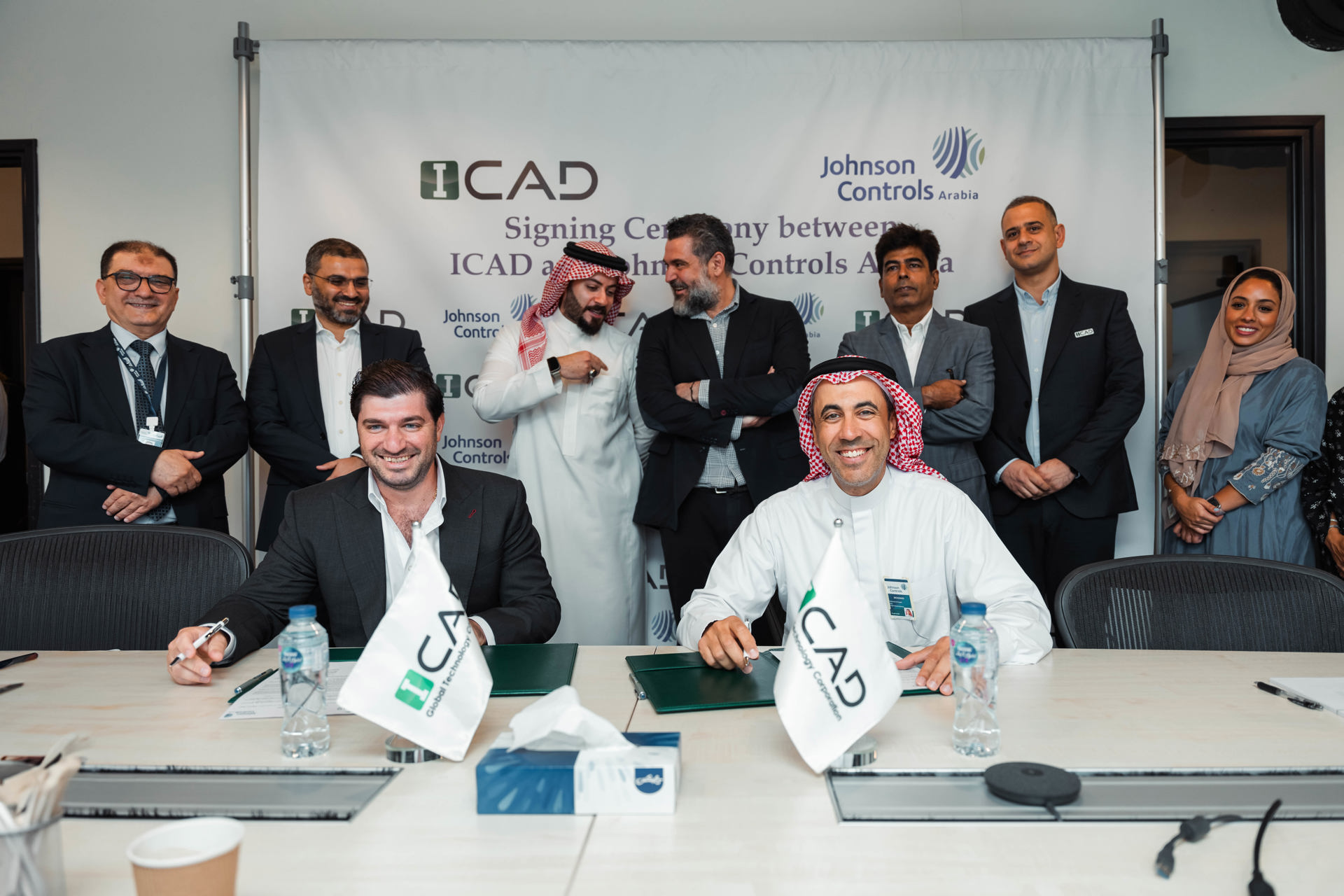 Partnership signing between Johnson Controls Arabia and ICAD